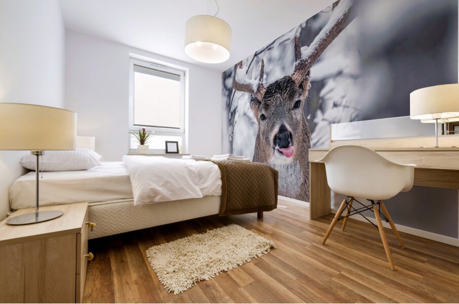 Buck Glancial Blue Mural print