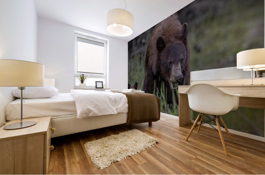 Mom and Cub Mural print