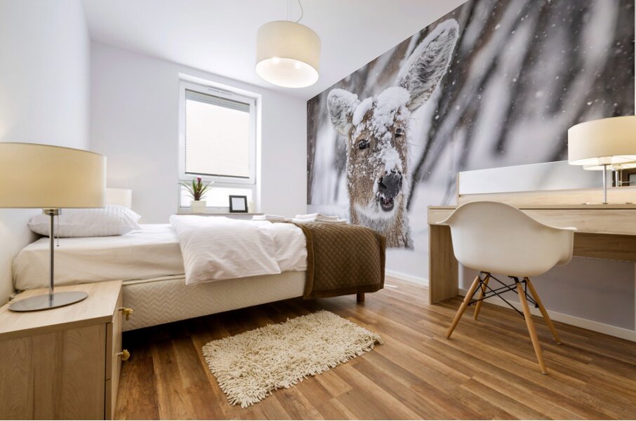 Funny Deer Mural print