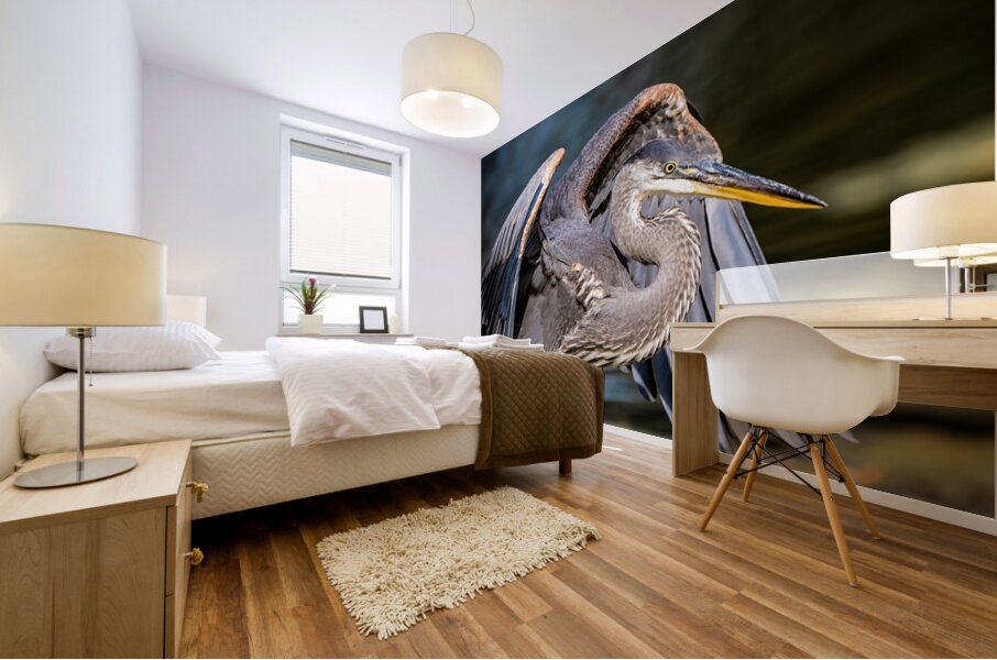 Blue Heron 2 Mural print