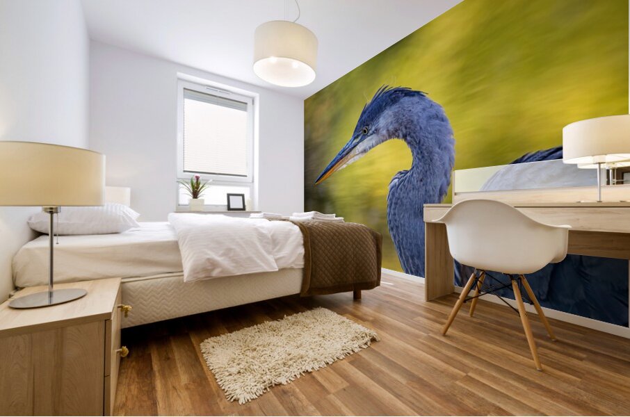 Blue Heron 4 Mural print
