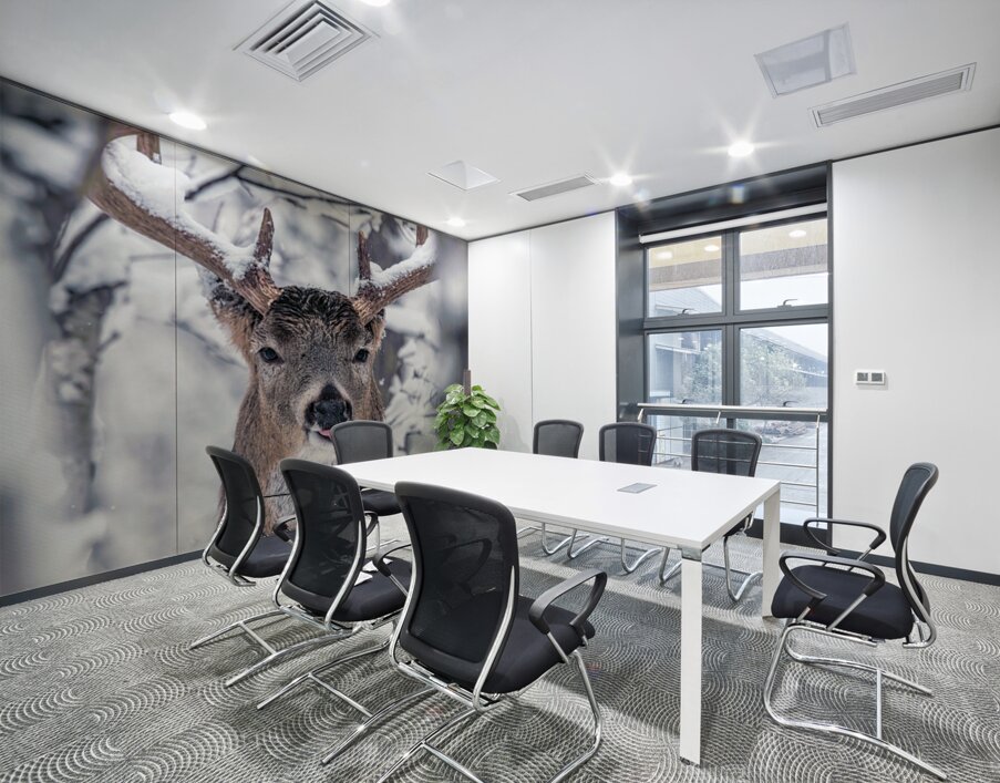 Buck Glancial Blue Wall Printing