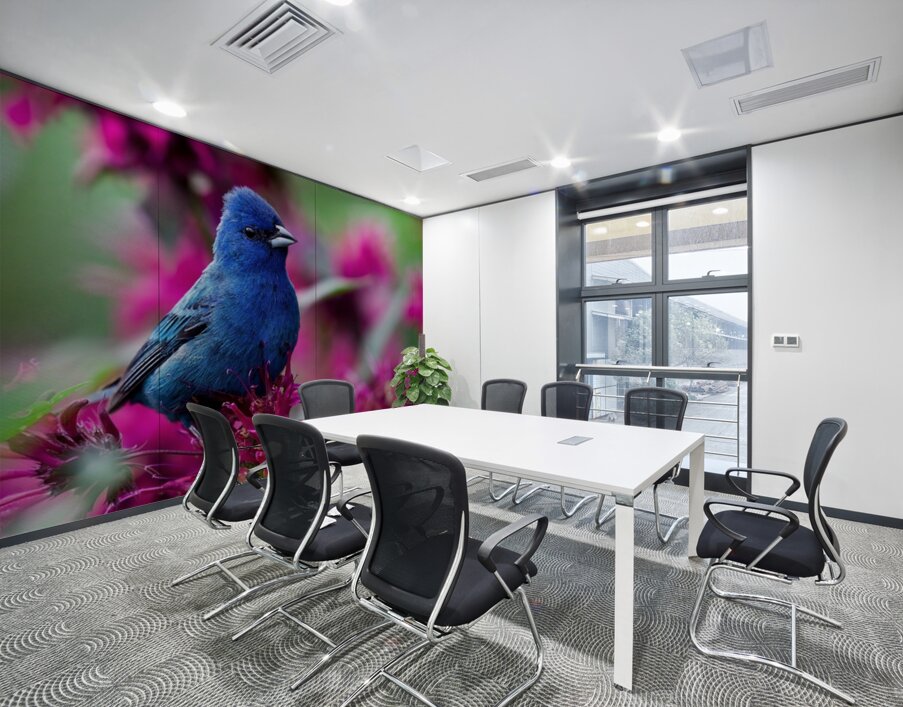 Indigo Bunting Wall Printing