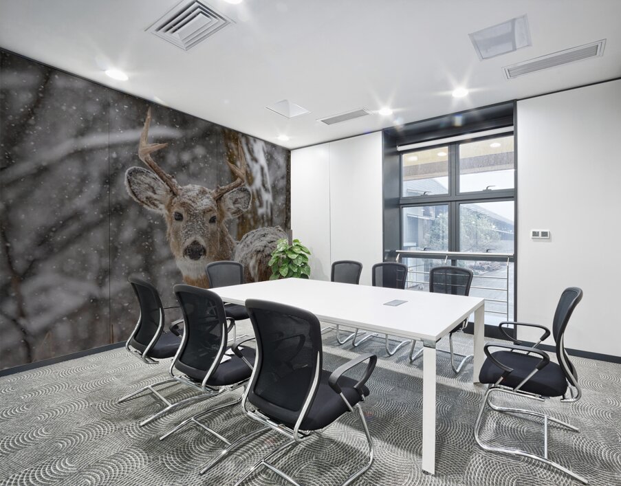 Deer Winter Love Wall Printing