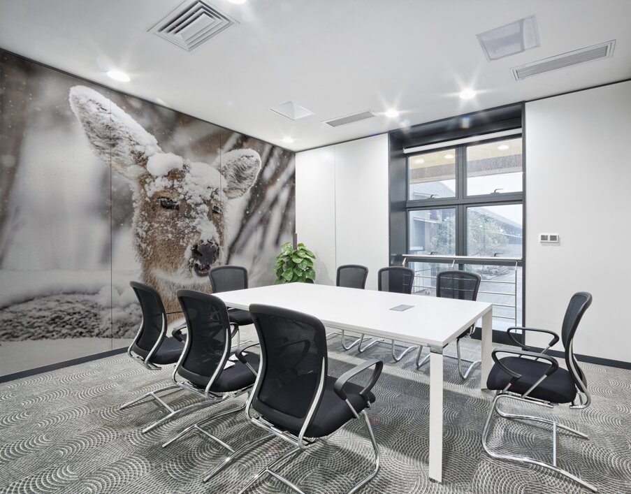 Funny Deer Wall Printing