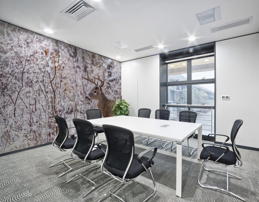 Buck Winter Day Wall Printing